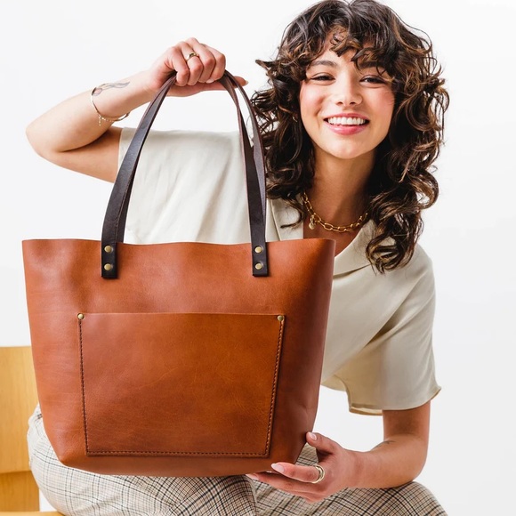 Portland Leather Handbags - Portland Leather Goods LEATHER TOTE BAG